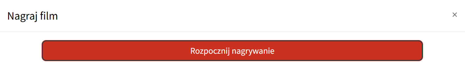 Rozpoczęcie nagrania