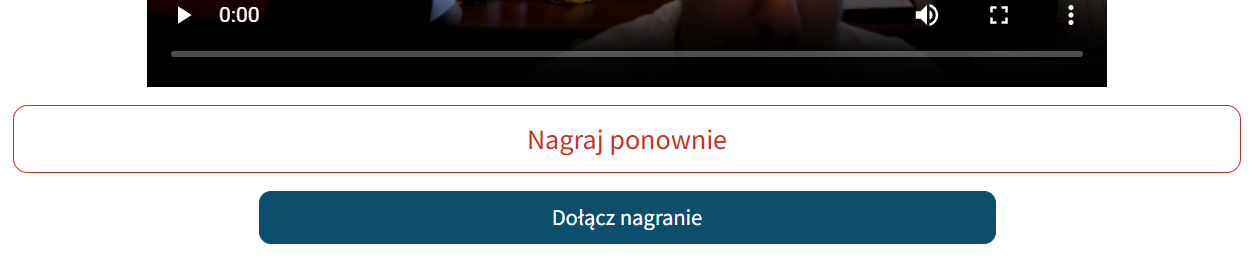 Dołączenie nagrania do materiałów